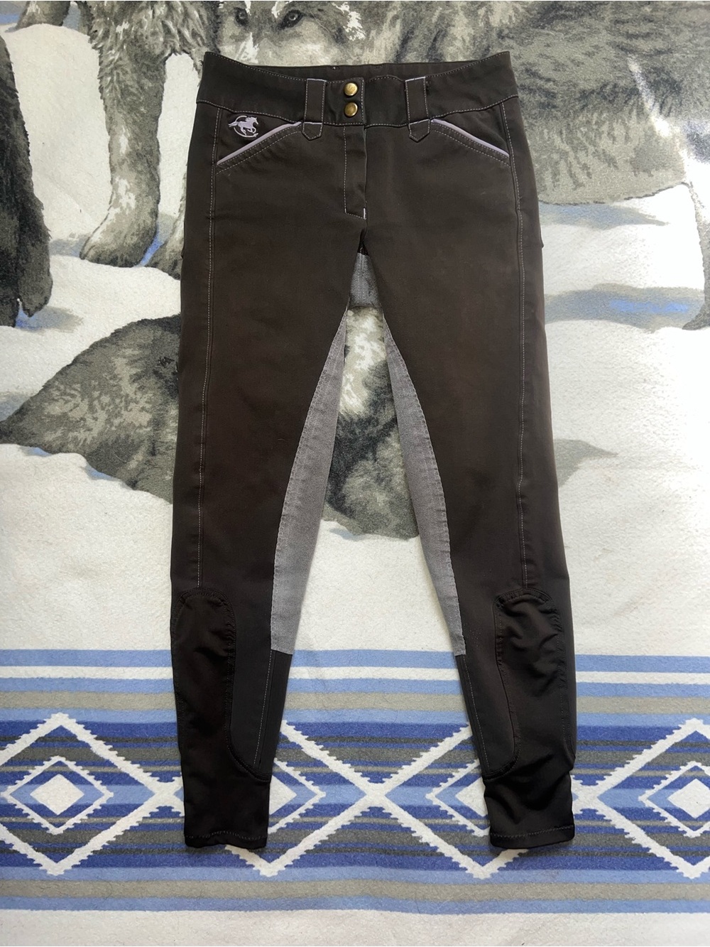 Piper By Smartpak Full Seat Mid Rise Riding Breeches Size 22R